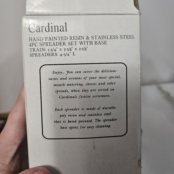 Open Box! Hand Painted Train Spreader Set! - Picture 4 of 4